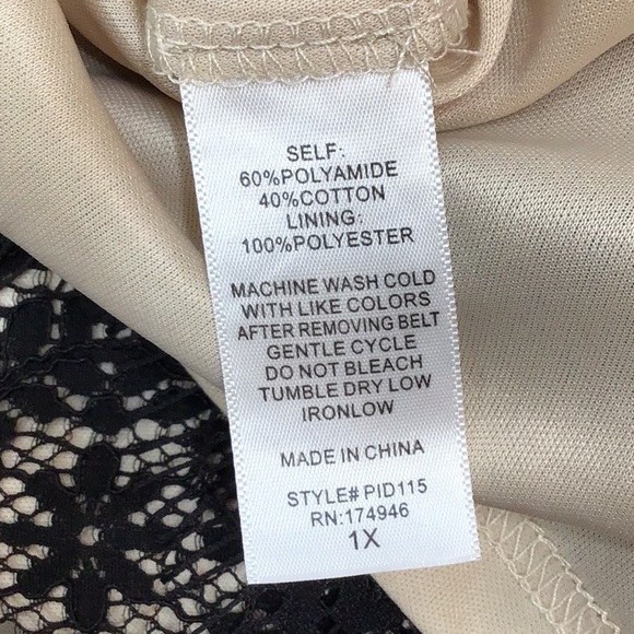 Hailey & Co black lace Malina dress 1X - Picture 10 of 13